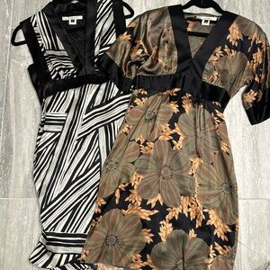 Like new Single Dress Silk Dresses Set of 2 Size P/XS
